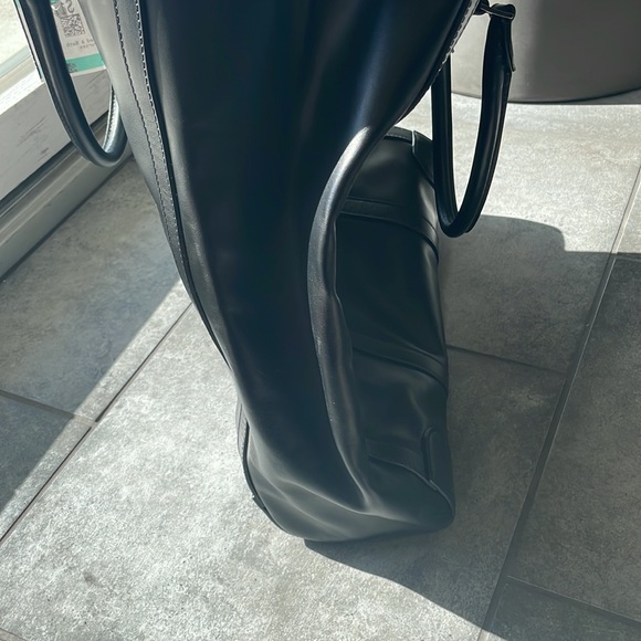 FALOR Falorni La Borse ITALY Black Leather Tote - Picture 5 of 6